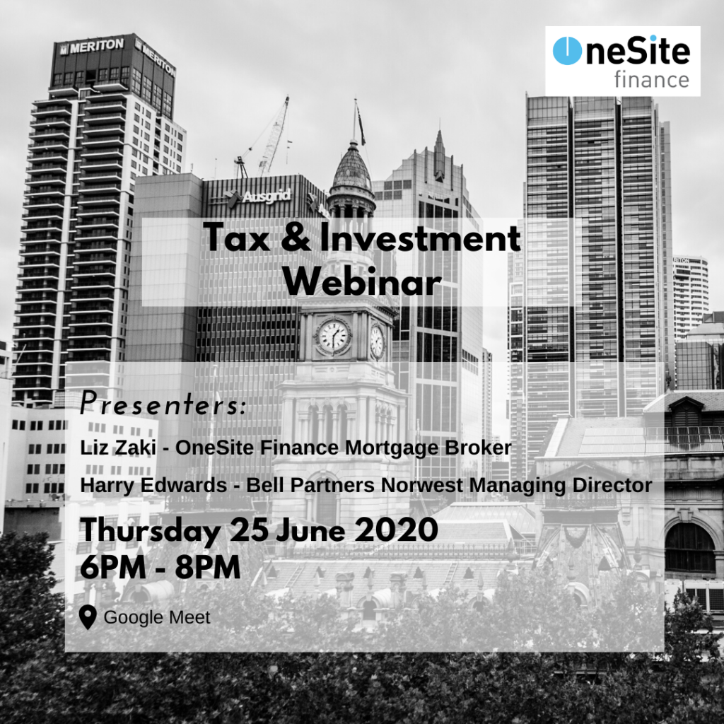 OneSite Tax & Investment Webinar